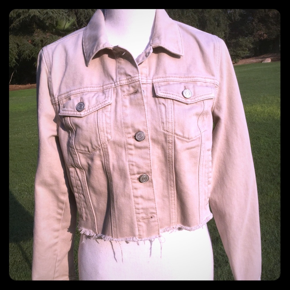 Refuge cropped denim jacket.